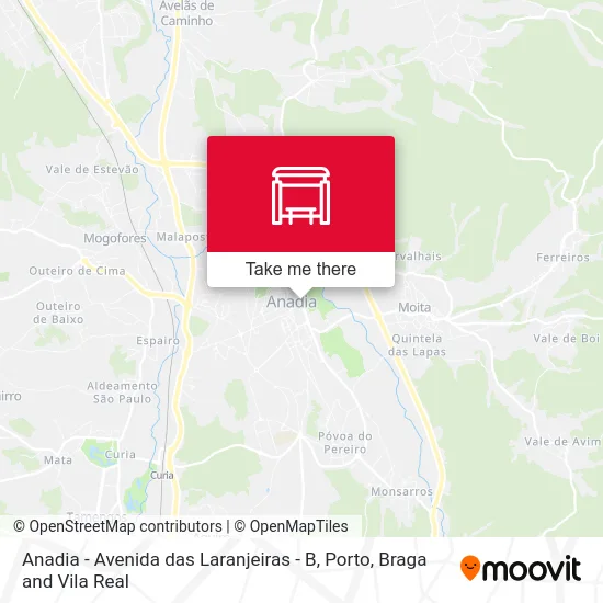 Anadia - Avenida das Laranjeiras - B map
