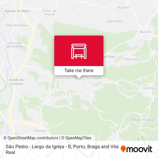 São Pedro - Largo da Igreja - B map