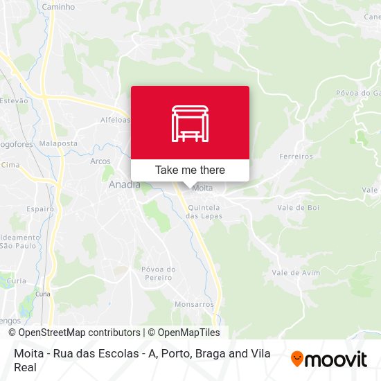 Moita - Rua das Escolas - A mapa