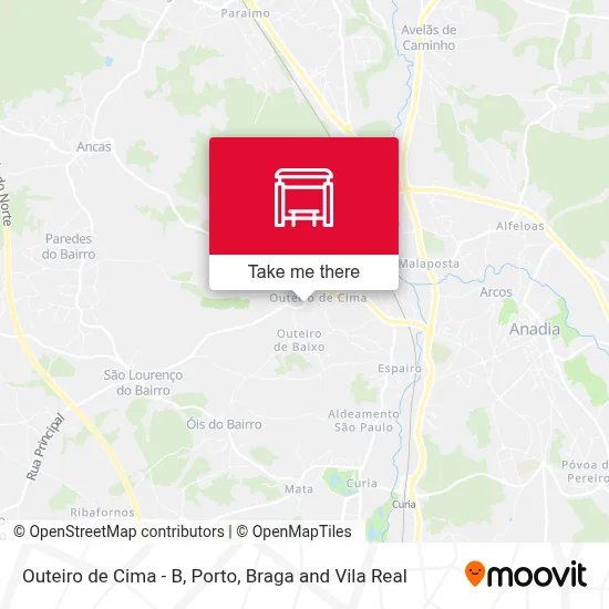 Outeiro de Cima - B map