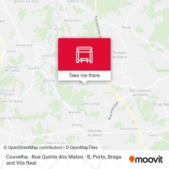 Couvelha - Rua Quinta dos Matos - B map