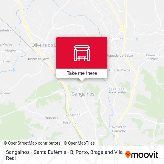 Sangalhos - Santa Eufémia - B map