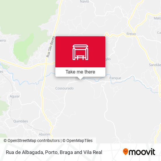 Rua de Albagada mapa