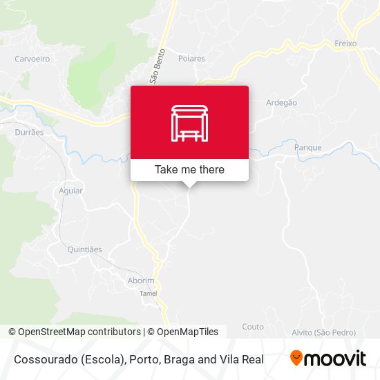 Cossourado (Escola) mapa