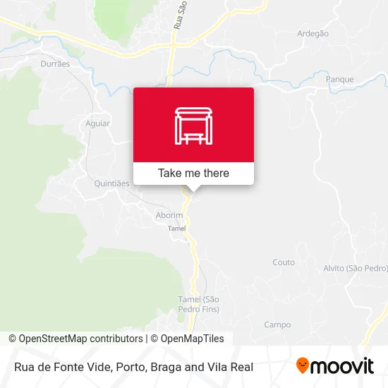 Rua de Fonte Vide mapa