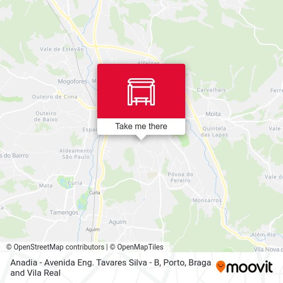 Anadia - Avenida Eng. Tavares Silva - B map