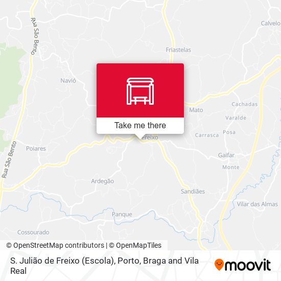 S. Julião de Freixo (Escola) mapa