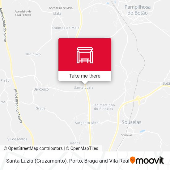 Santa Luzia (Cruzamento) mapa