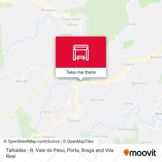 Talhadas - R. Vale do Peso map