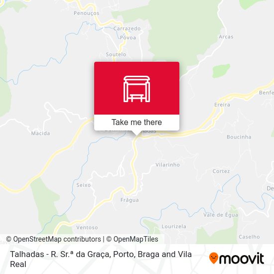 Talhadas - R. Sr.ª da Graça mapa