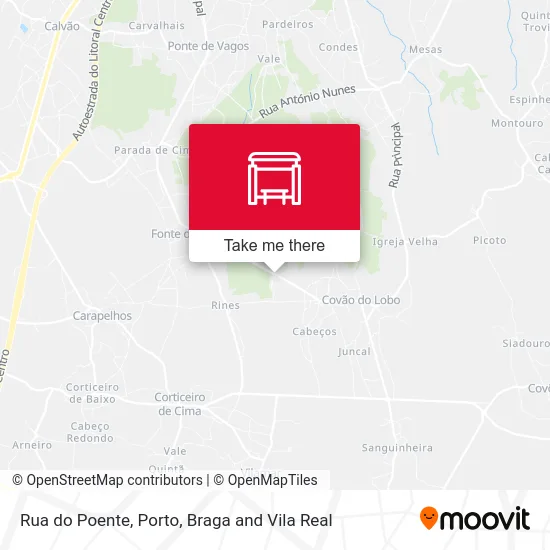 Rua do Poente map