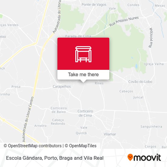 Escola Gândara mapa