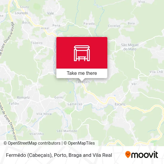 Fermêdo (Cabeçais) map