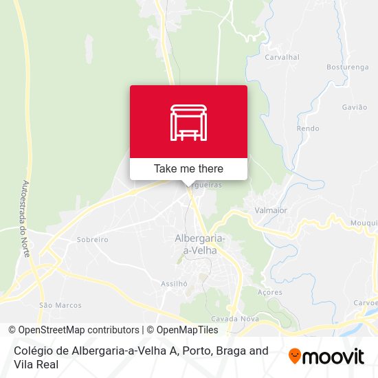 Colégio de Albergaria-a-Velha A mapa