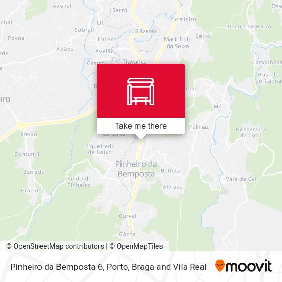 Pinheiro da Bemposta 6 mapa