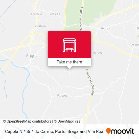 Capela N.ª Sr.ª do Carmo mapa