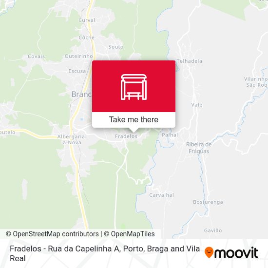 Fradelos - Rua da Capelinha A map