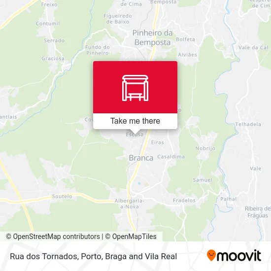 Rua dos Tornados map