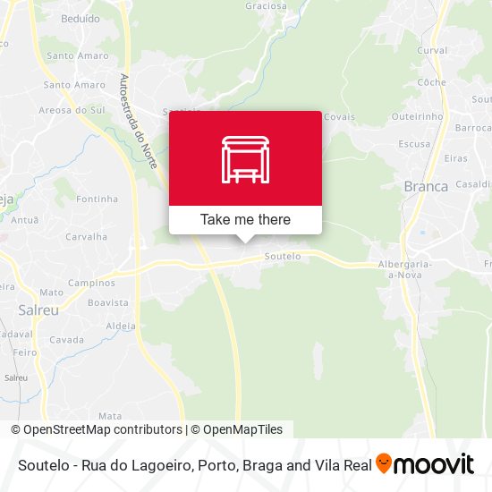 Soutelo - Rua do Lagoeiro mapa