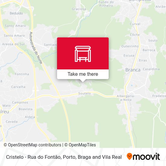 Cristelo - Rua do Fontão map