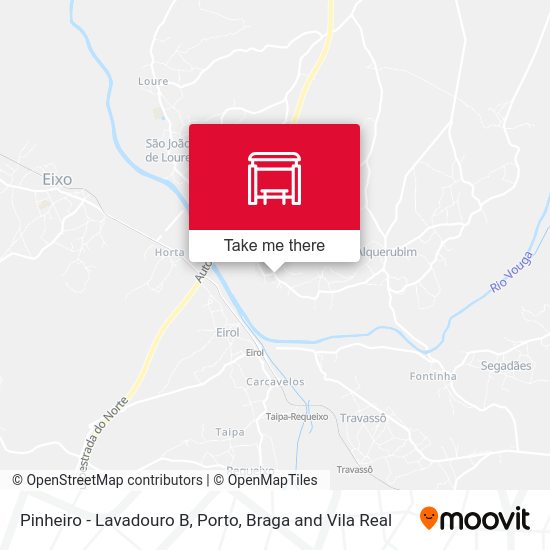 Pinheiro - Lavadouro B mapa