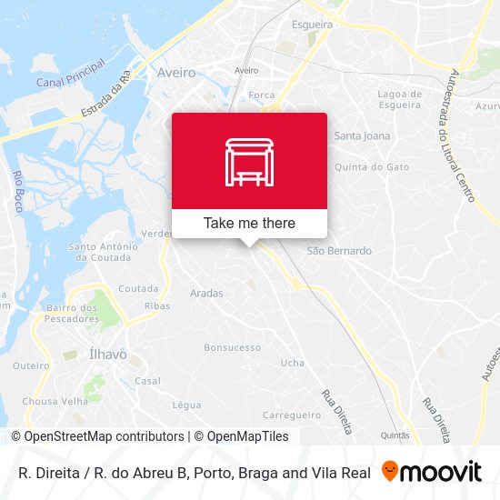 R. Direita / R. do Abreu B mapa