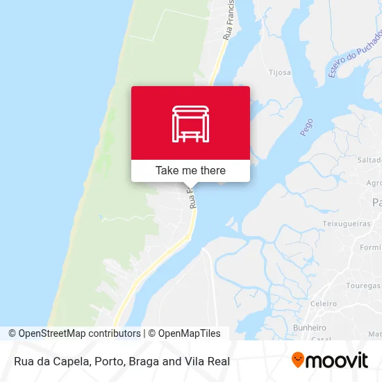 Rua da Capela map