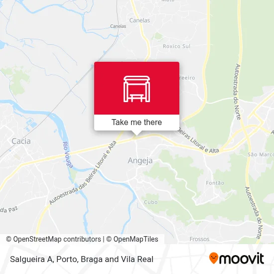 Salgueira A map