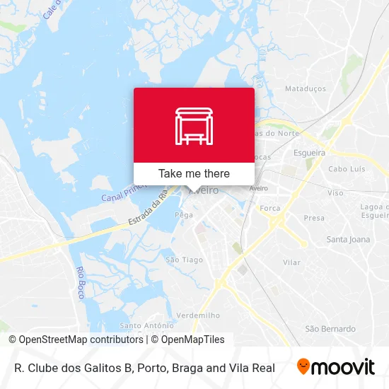 R. Clube dos Galitos B mapa