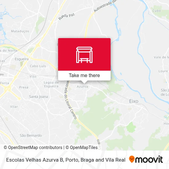 Escolas Velhas Azurva B map