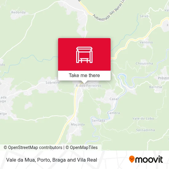 Vale da Mua map