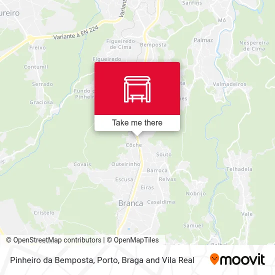 Pinheiro da Bemposta map
