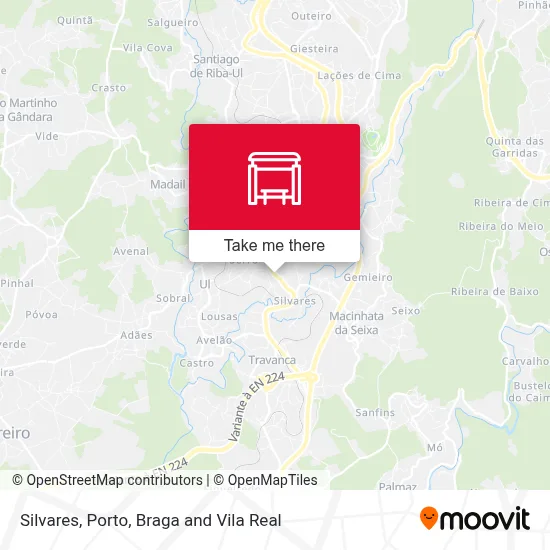 Silvares map