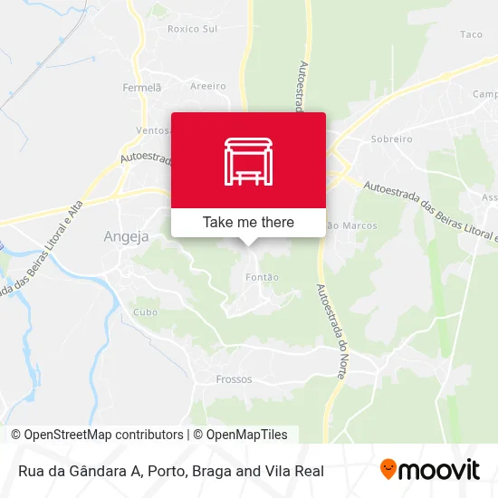Rua da Gândara A map