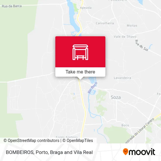 BOMBEIROS map