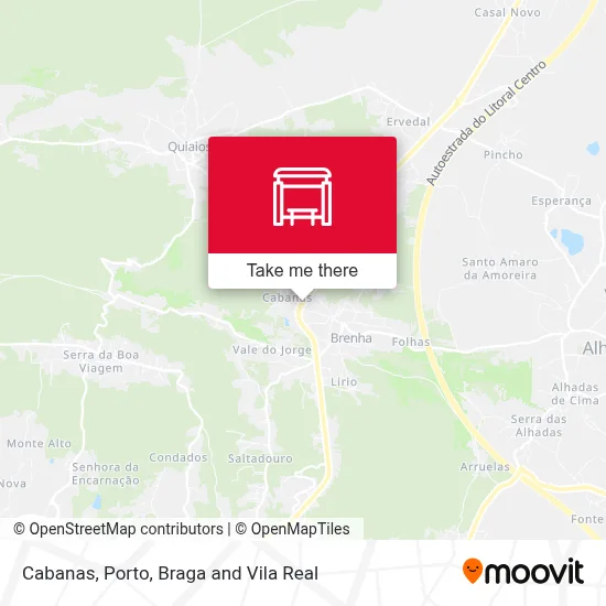 Cabanas map