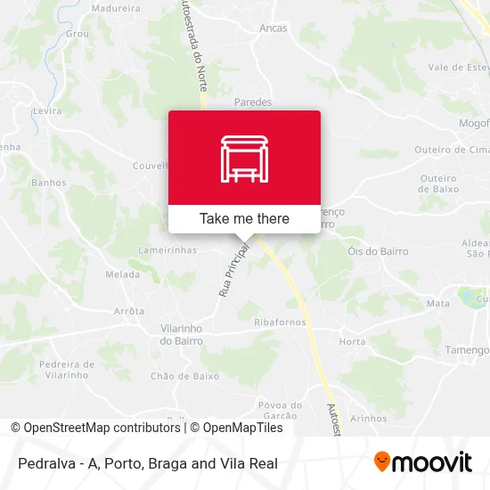 Pedralva - A map