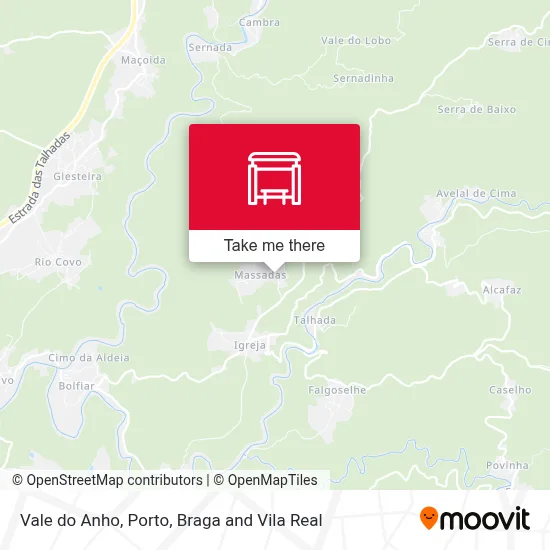 Vale do Anho map