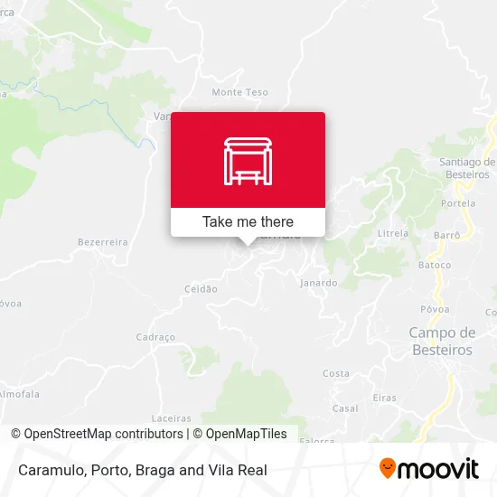 Caramulo map