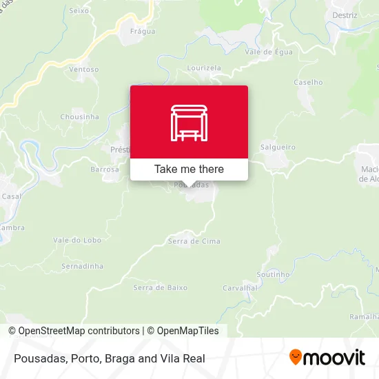 Pousadas map