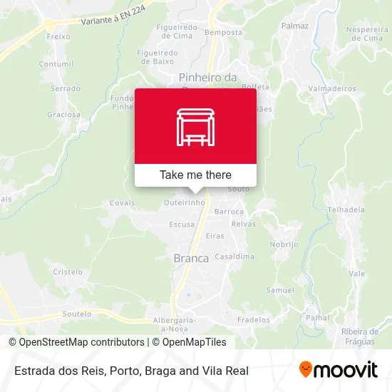 Estrada dos Reis map