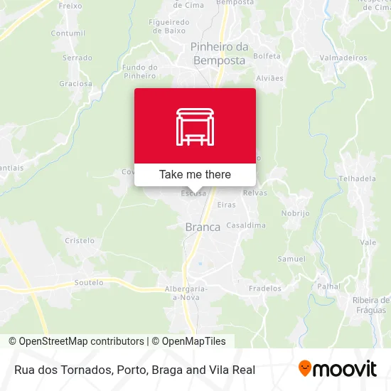 Rua dos Tornados map