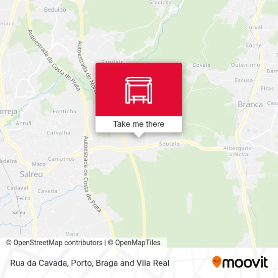 Rua da Cavada map