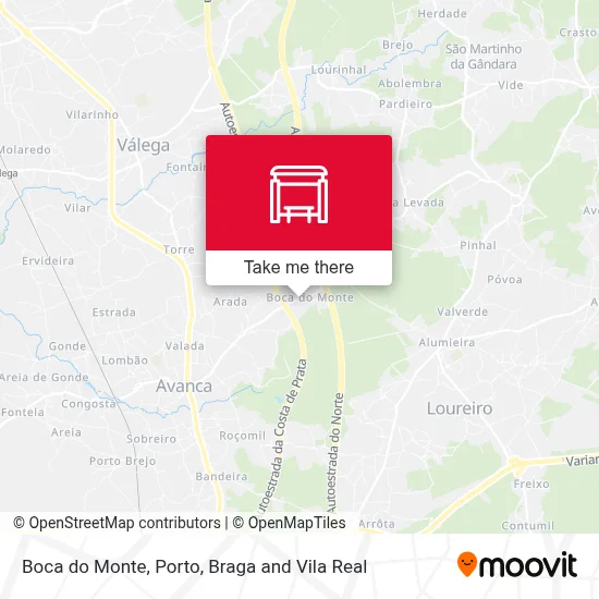 Boca do Monte map