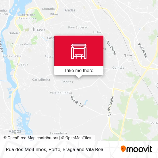 Rua dos Moitinhos map