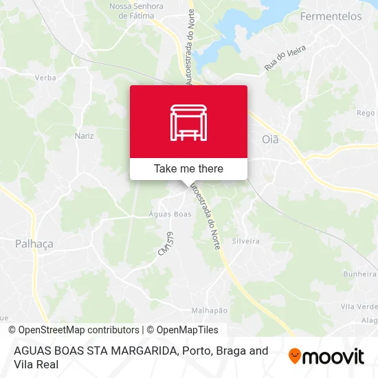 AGUAS BOAS  STA MARGARIDA map