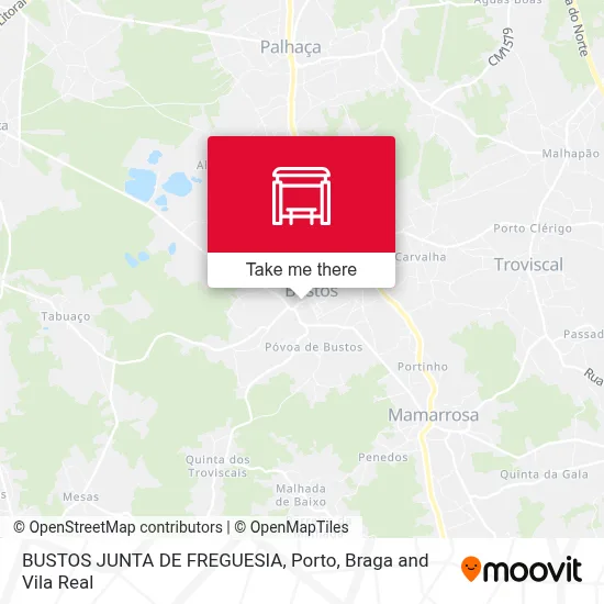 BUSTOS  JUNTA DE FREGUESIA map