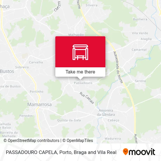 PASSADOURO  CAPELA map