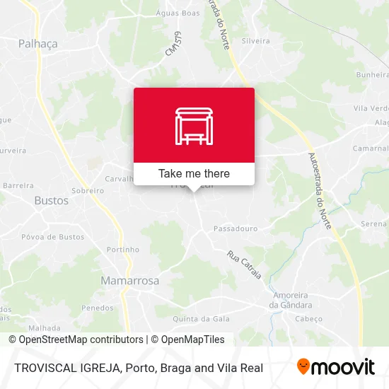 TROVISCAL  IGREJA map