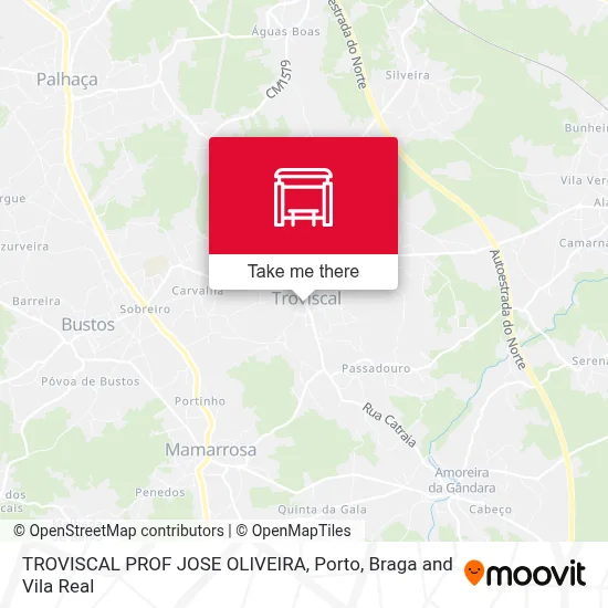 TROVISCAL  PROF JOSE OLIVEIRA map